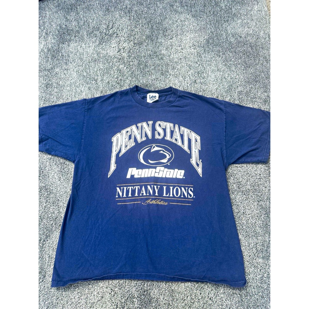 Vintage Lee Sport Nutmeg Penn State Nittany Lions T Shirt XXL Navy NCAA 90s